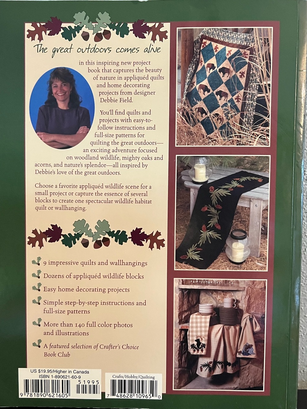 Quilting the Great Outdoors by Debbie Field ~ Nature Quilt Pattern Templates - Picture 2 of 3